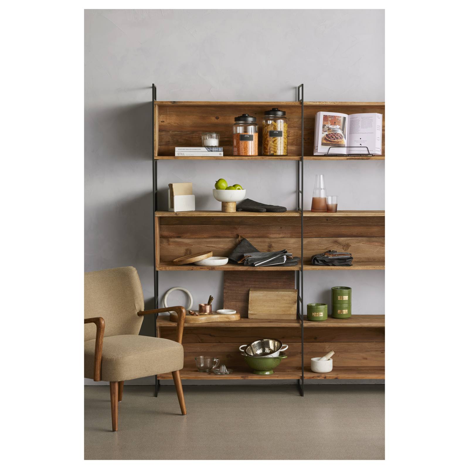 Darcy Armchair Walnut/Mustard