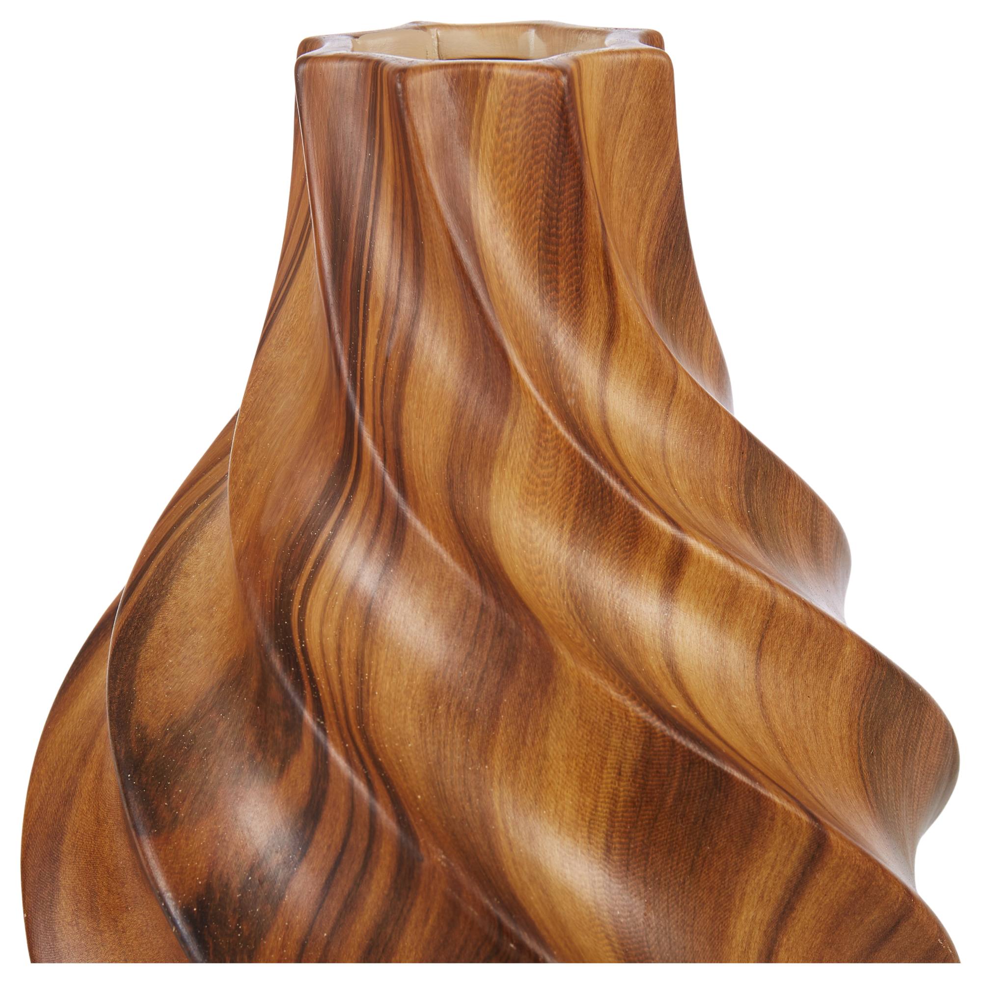 Emporium Akio Medium Ceramic Vase, Brown