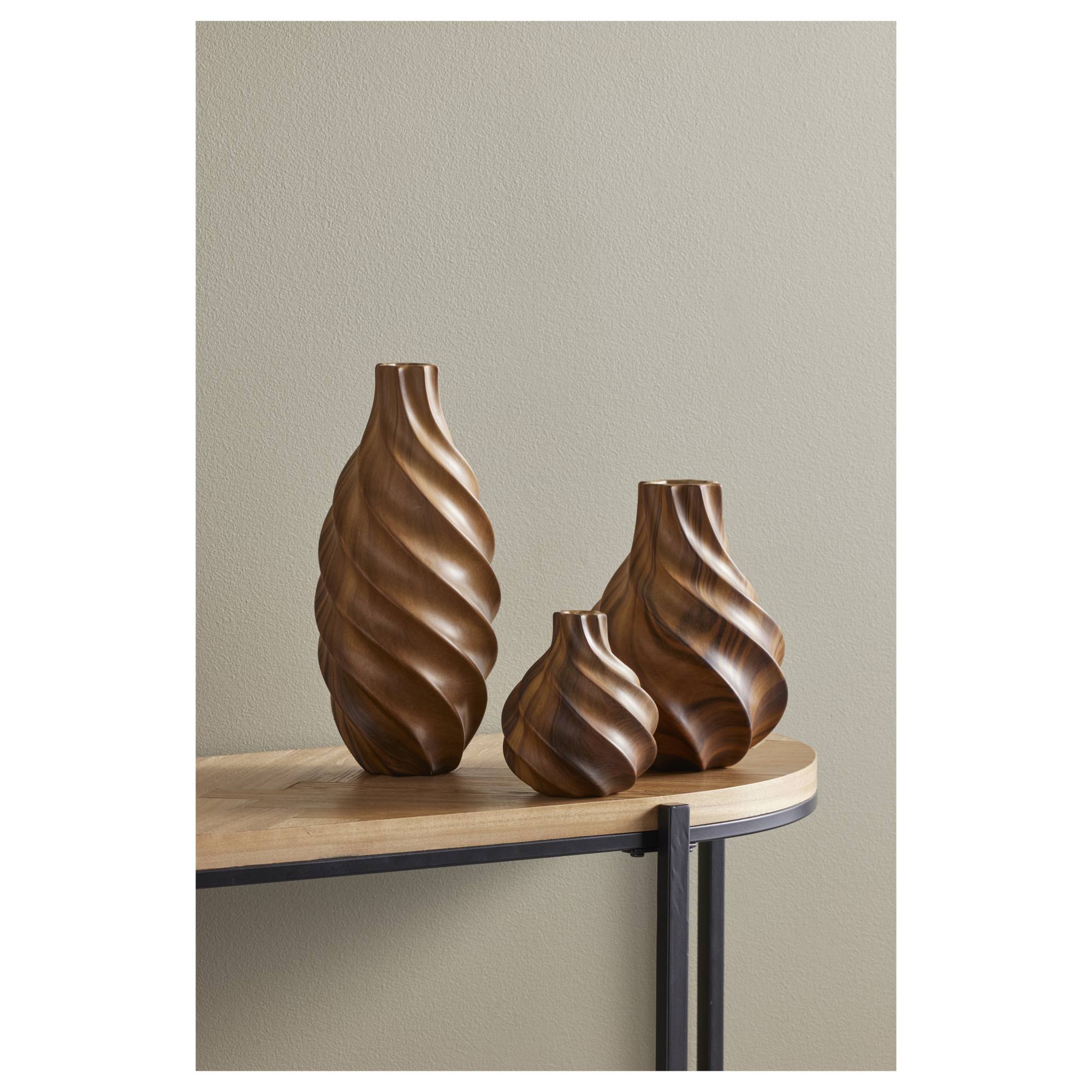 Emporium Akio Medium Ceramic Vase, Brown