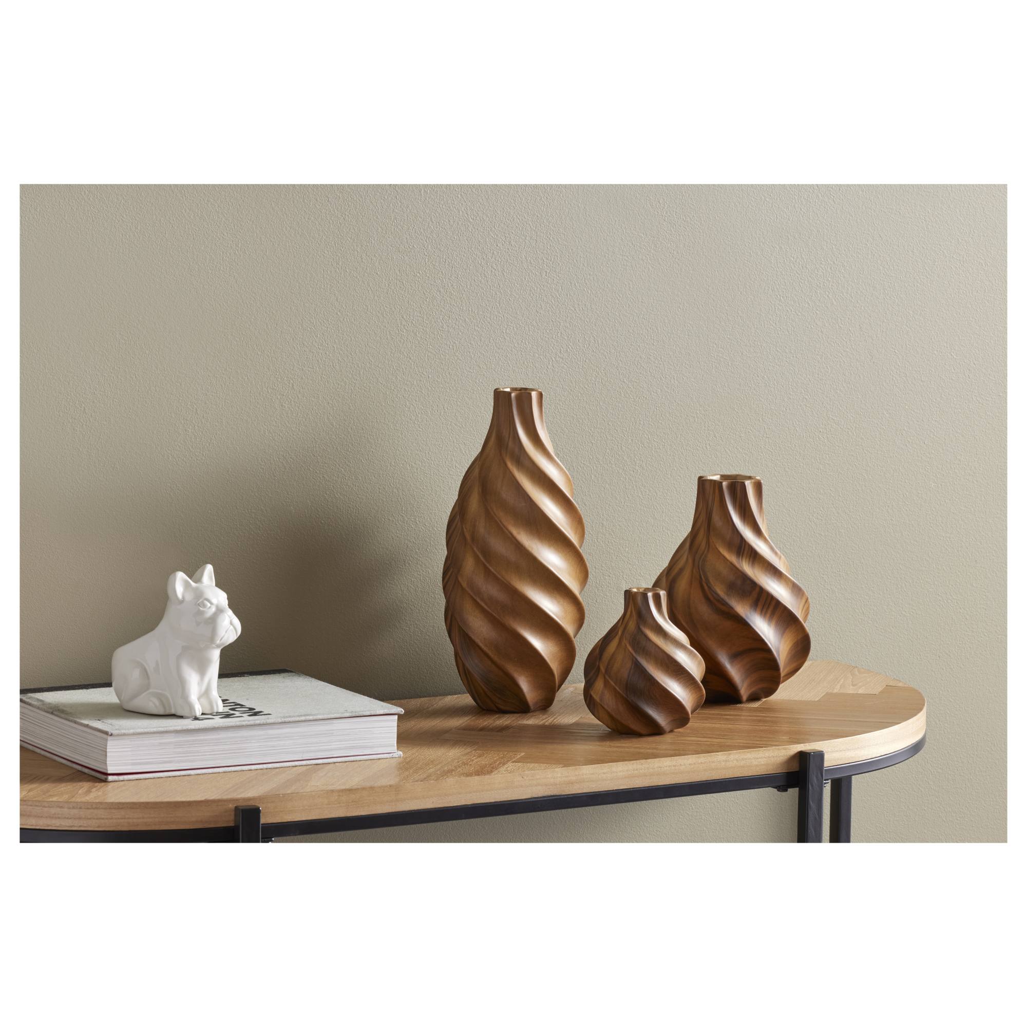 Emporium Akio Medium Ceramic Vase, Brown