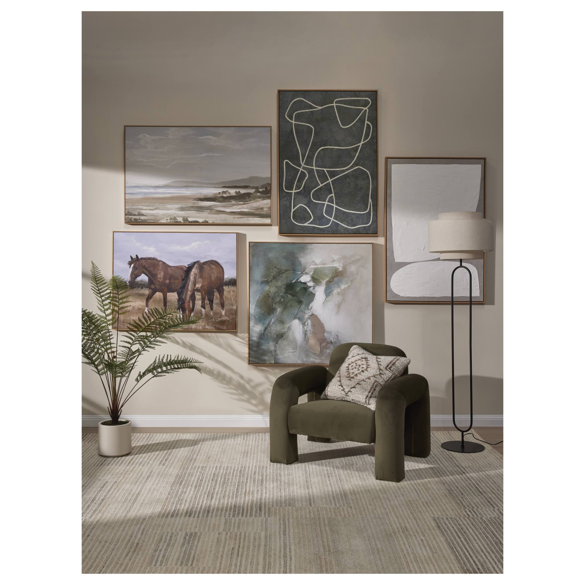 Amalfi Mia 90.5x81x75cm Armchair, Green