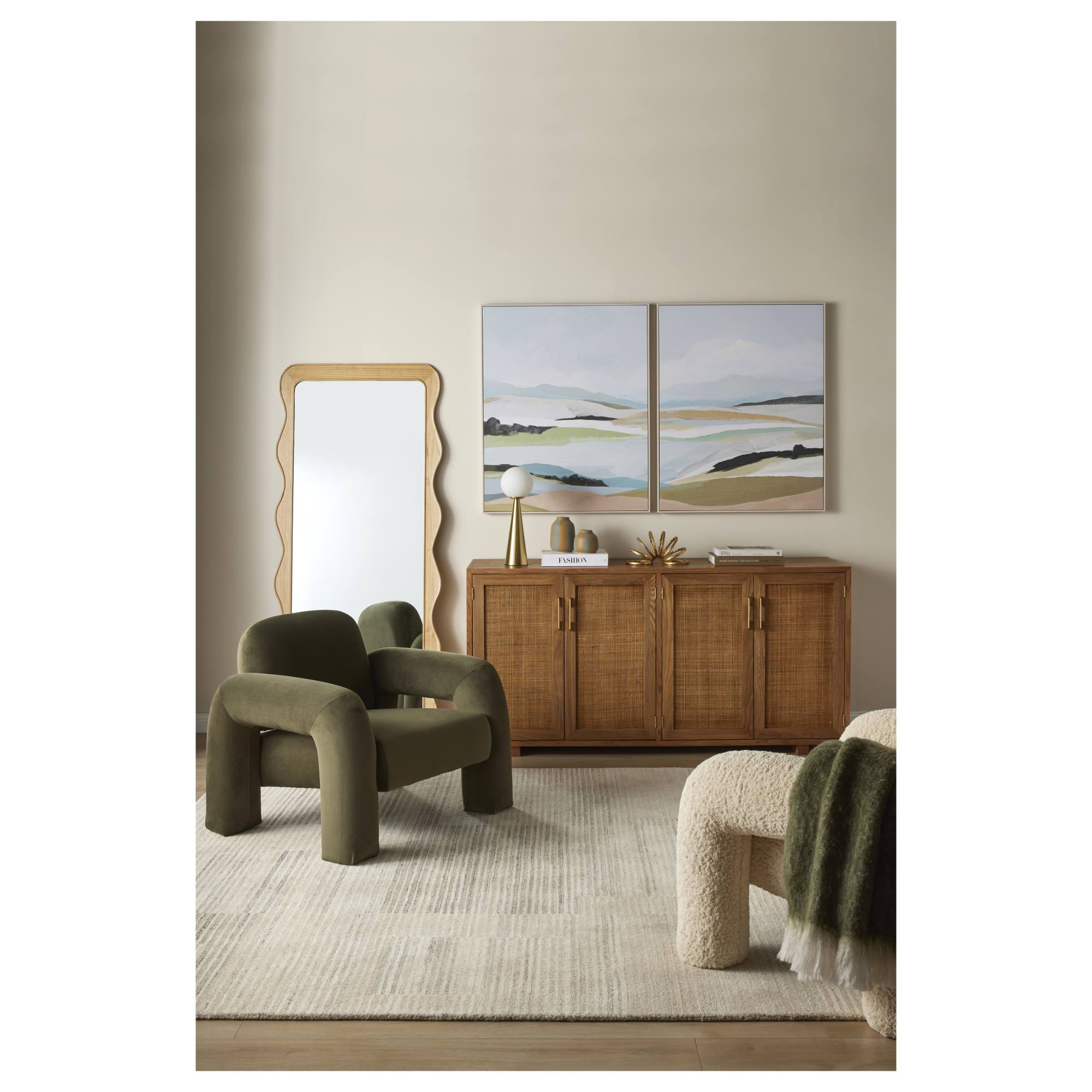 Amalfi Mia 90.5x81x75cm Armchair, Green