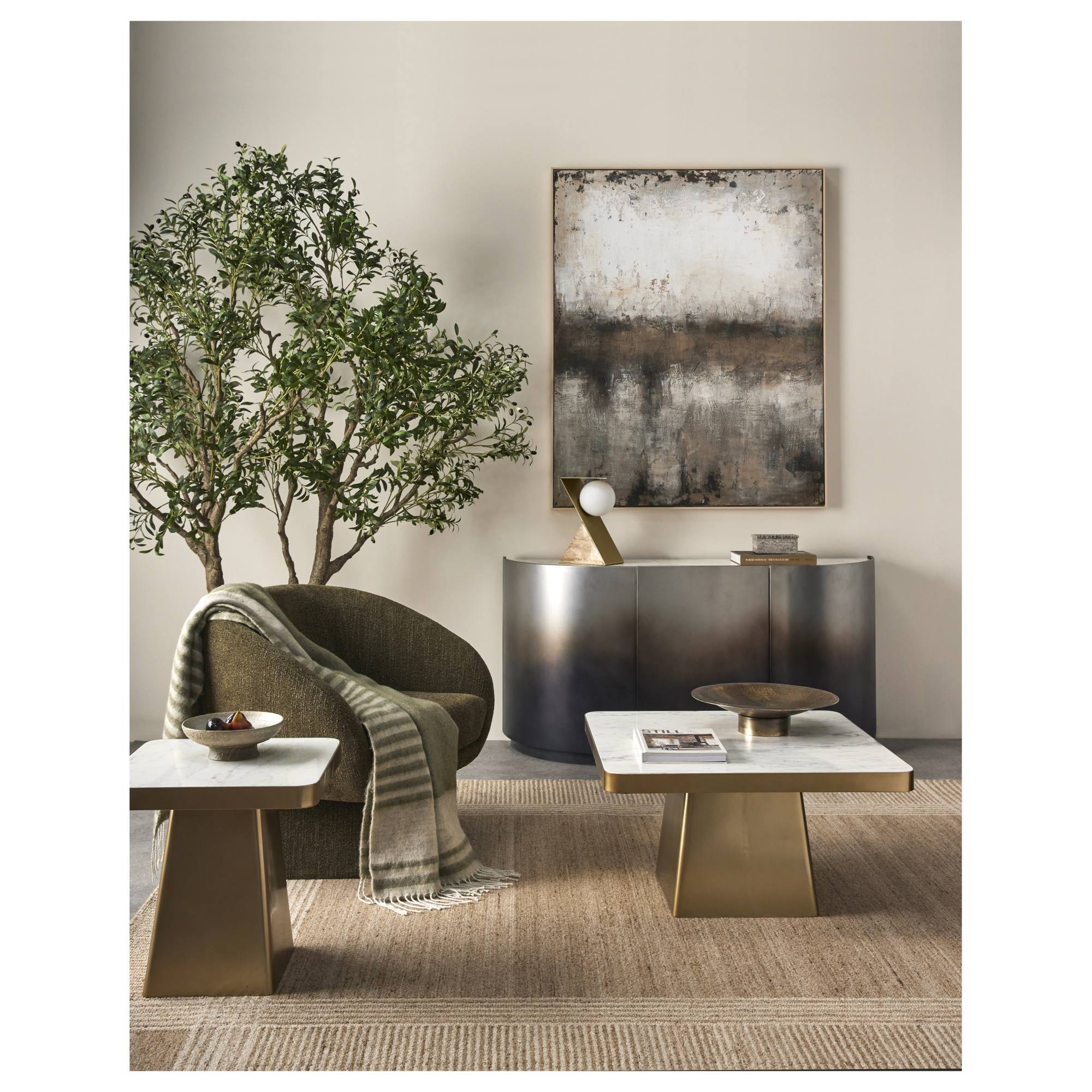 Grand Designs Lucca 73x88x81cm Swivel Chair, Green