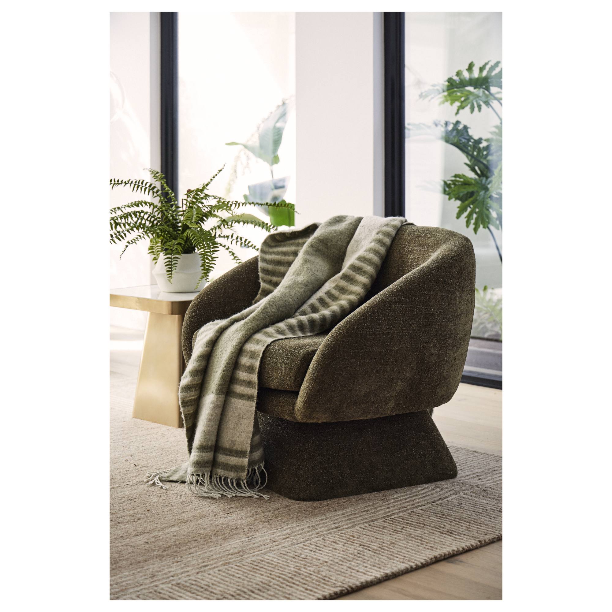 Grand Designs Lucca 73x88x81cm Swivel Chair, Green