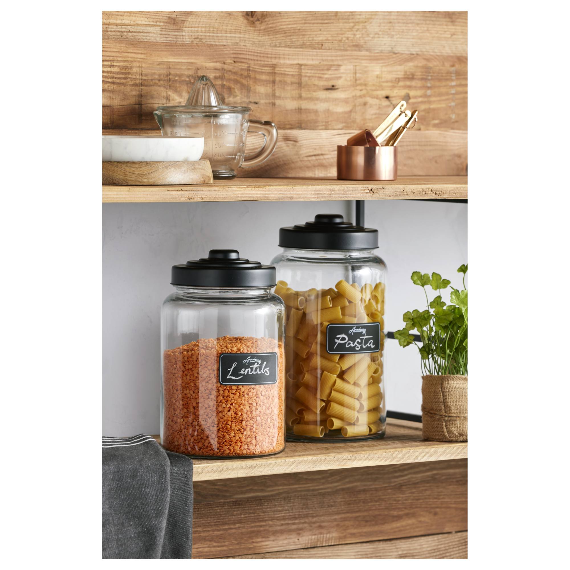 Academy 4pc Copper Plated Measuring Cups with Brass Handles, Brass and Copper