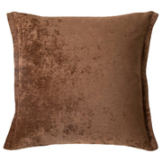 Grand Designs 60x60x10cm Velvet Cushion, Brown