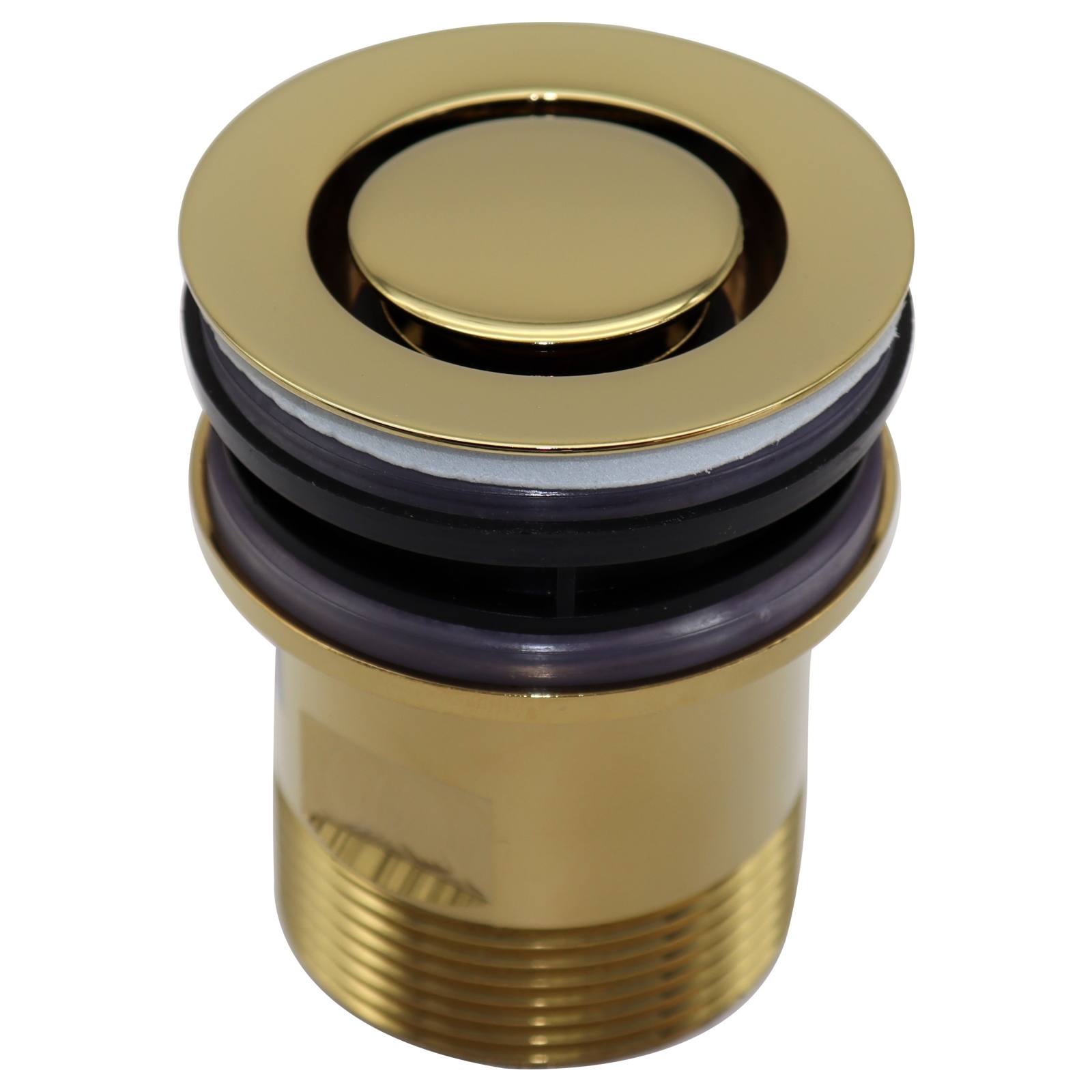 32mm Basin Pop Down Brass Plug & Waste, Gold