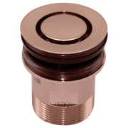 32mm Basin Pop Down Brass Plug & Waste, Rose Gold