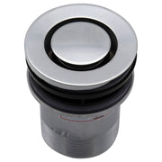 32mm Basin Pop Down Brass Plug & Waste, Brushed Chrome
