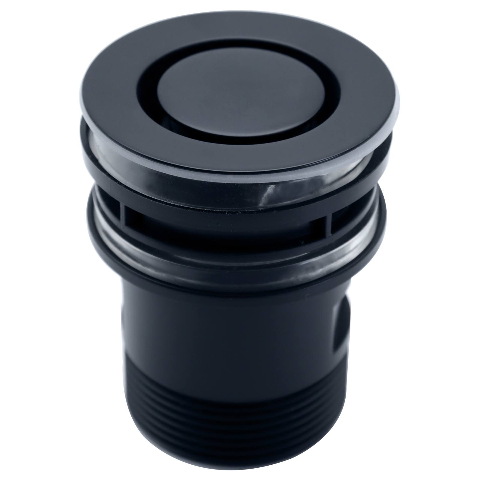 32mm Basin Pop Down Brass Plug & Waste, Brushed Gunmetal Grey