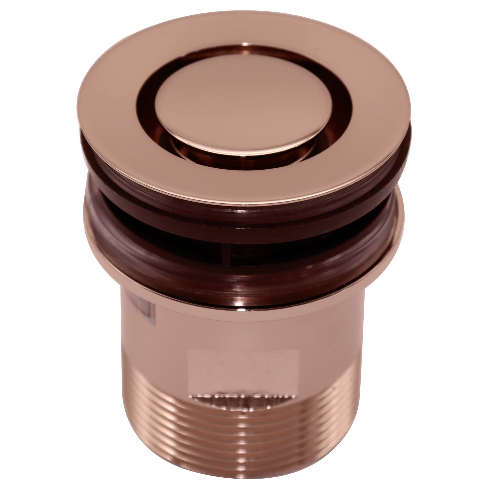 40mm Basin Pop Down Brass Plug & Waste, Rose Gold