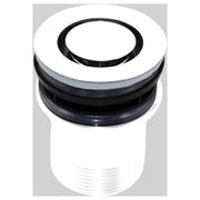 40mm Basin Pop Down Brass Plug & Waste, White
