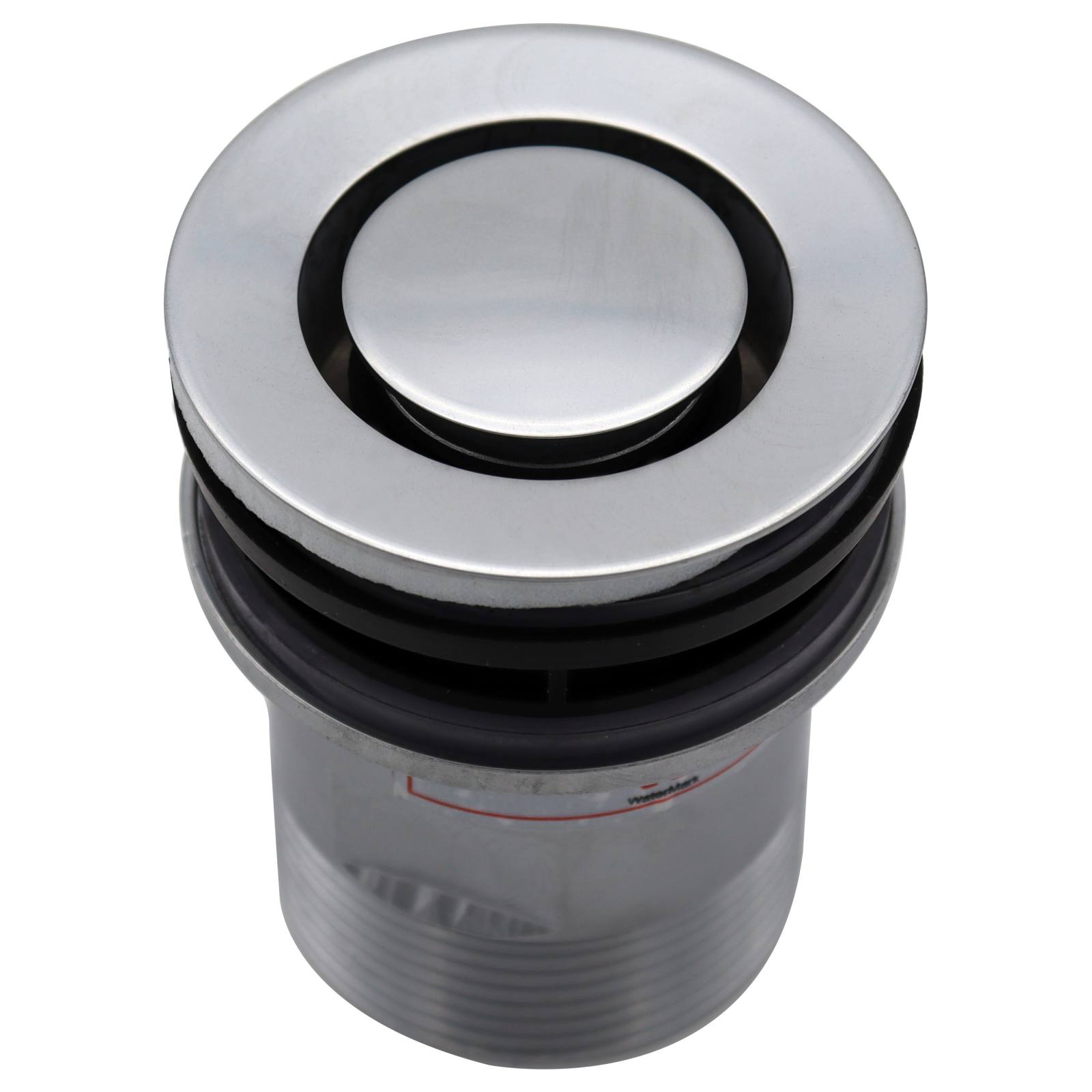 40mm Basin Pop Down Brass Plug & Waste, Brushed Chrome