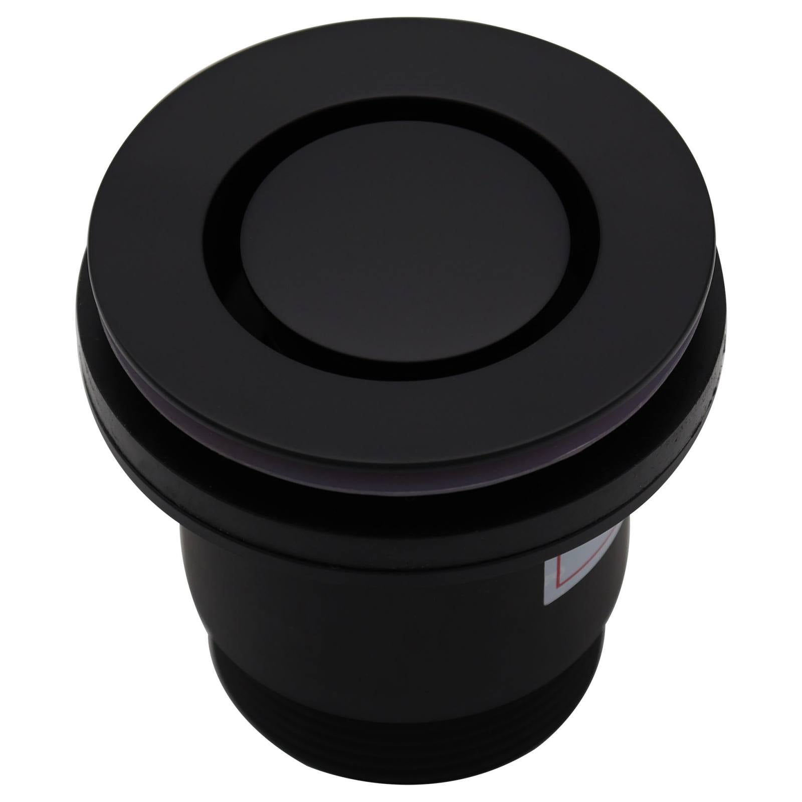 40mm Bath Pop Down Brass Plug & Waste, Black Chome