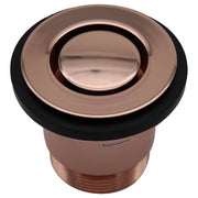 40mm Bath Pop Down Brass Plug & Waste, Rose Gold