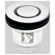 40mm Bath Pop Down Brass Plug & Waste, White