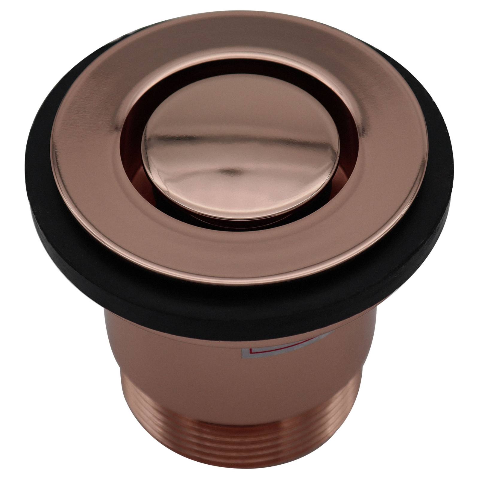 40mm Bath Pop Down Brass Plug & Waste, Brushed Rose Gold