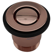 40mm Bath Pop Down Brass Plug & Waste, Brushed Rose Gold