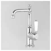 Astra Walker Signature Stanmore Spout Basin Mixer with White Porcelain Lever