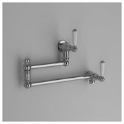 Astra Walker Olde English Pot Filler Chrome with White Ceramic Levers