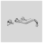 Olde English Wall Set 255mm Spout, Chrome & Metal Lever