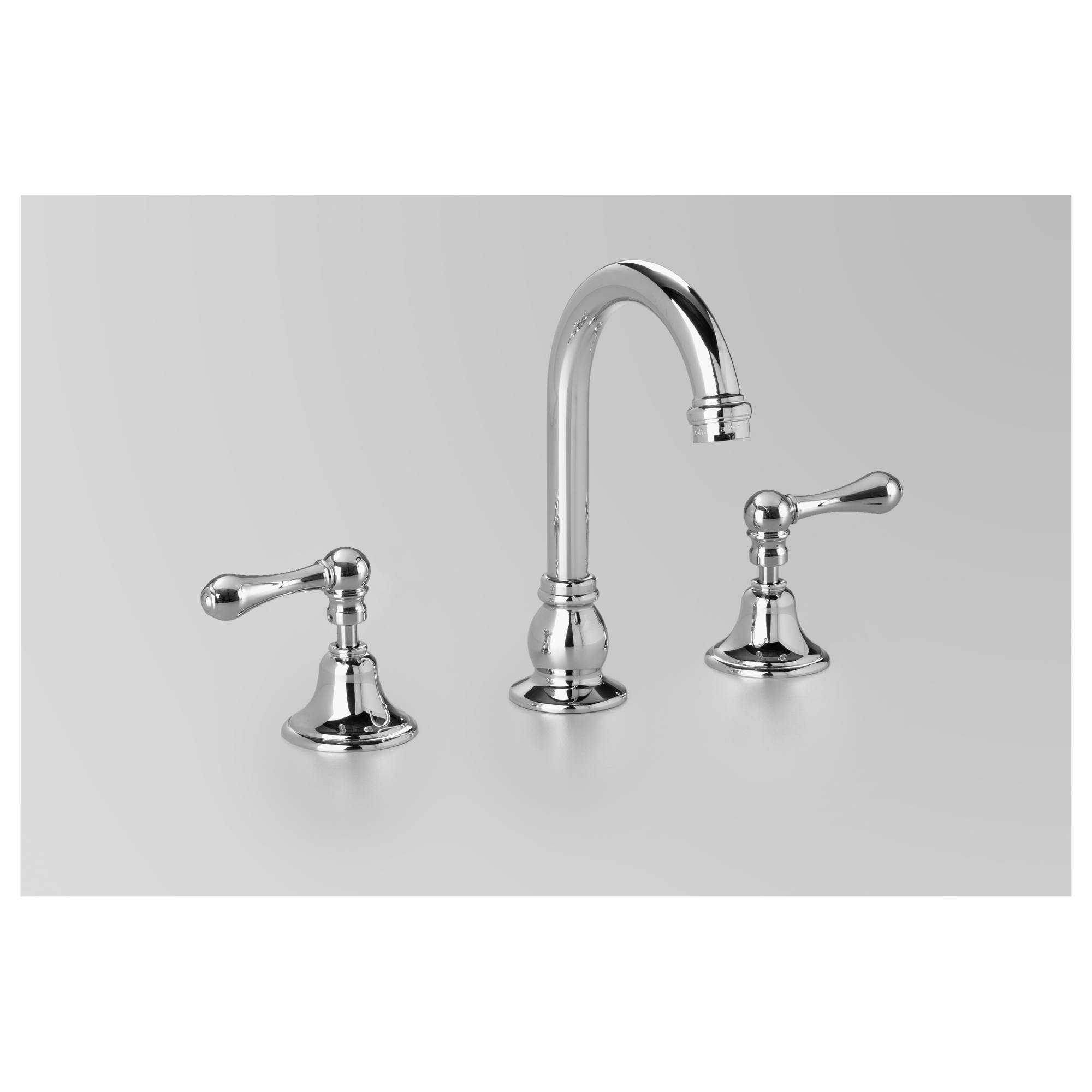 Edwardian Basin Set 115mm Swivel Spout, Chrome & Metal Lever