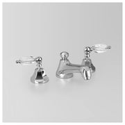 Classic Basin Set 137mm Fixed Spout, Chrome & Crystal Lever