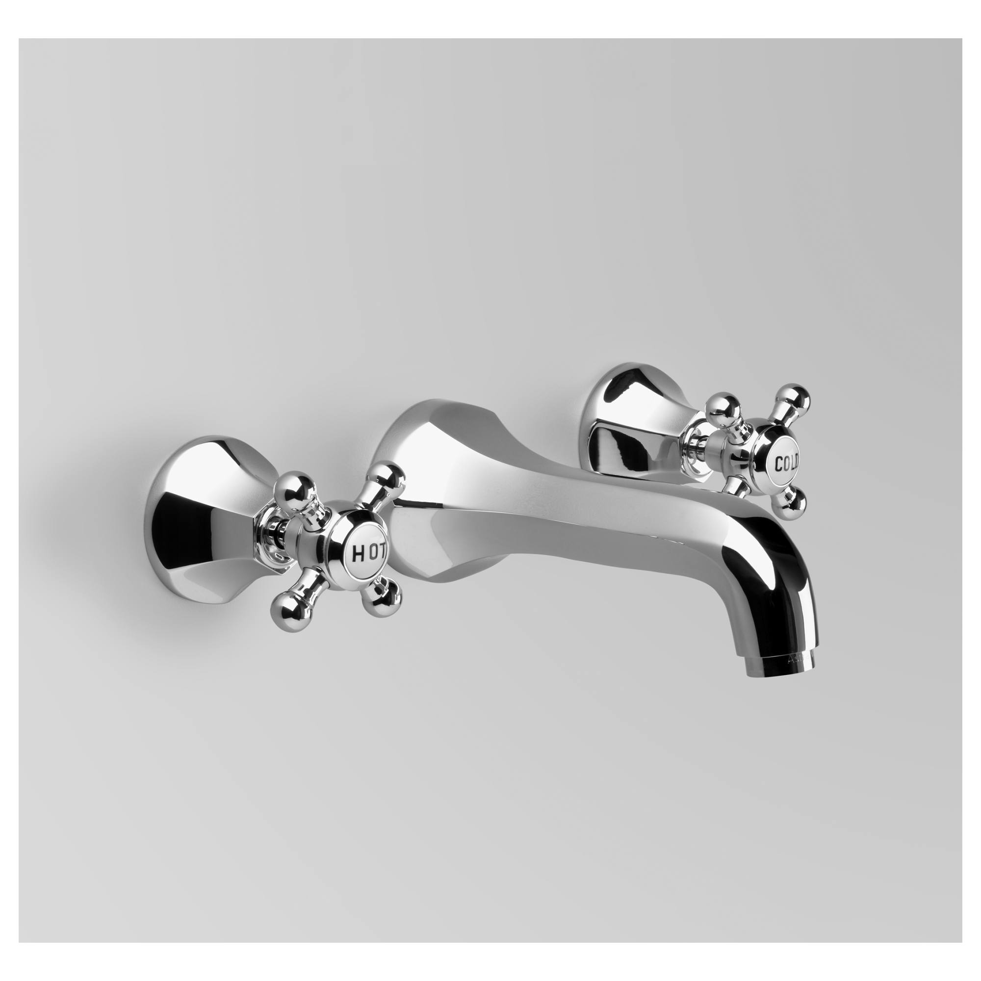 Astra Walker Classic Wall Set 173mm Spout Chrome with  Cross Handles