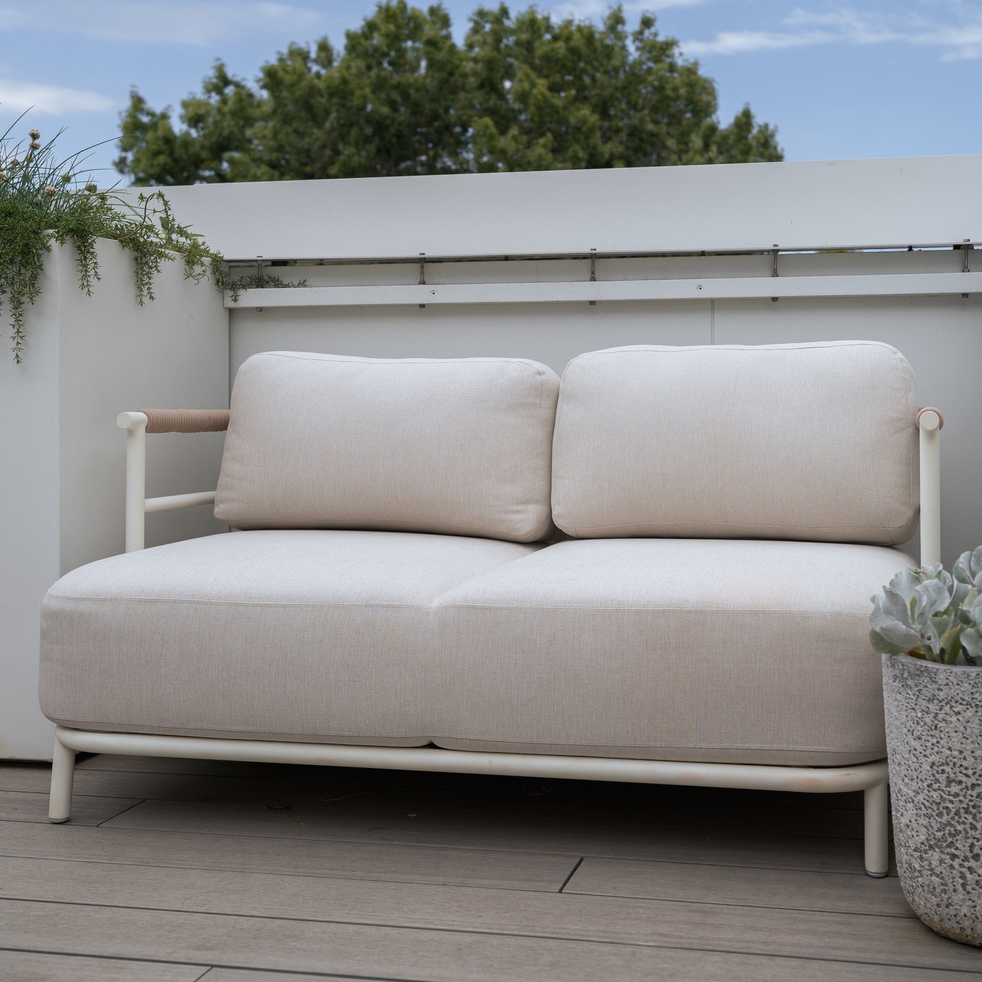 Audrey 2 Seater Sofa, Sandstone