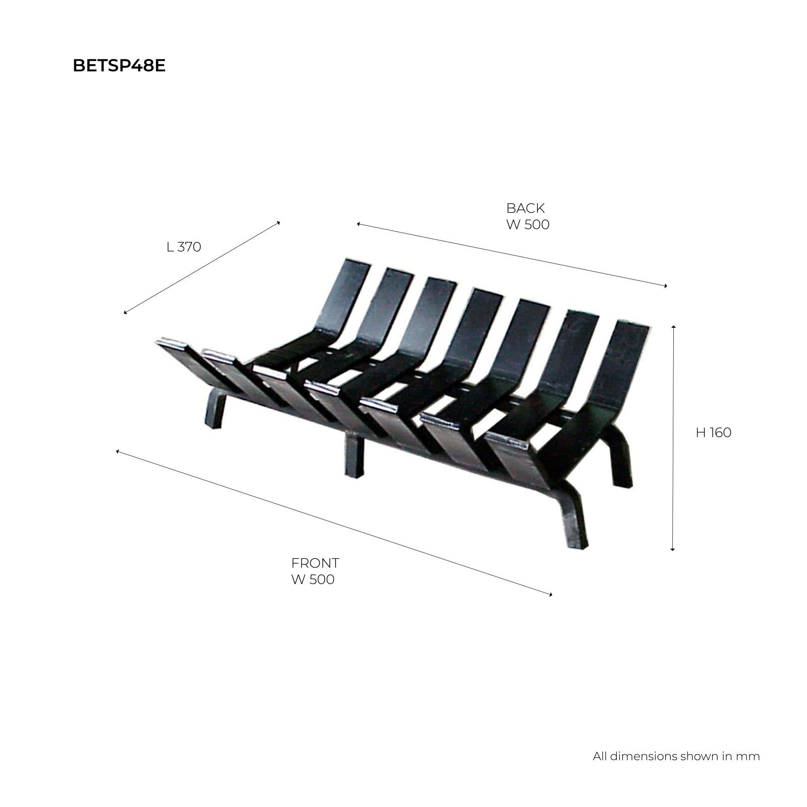 Fire Grate 485mm Steel