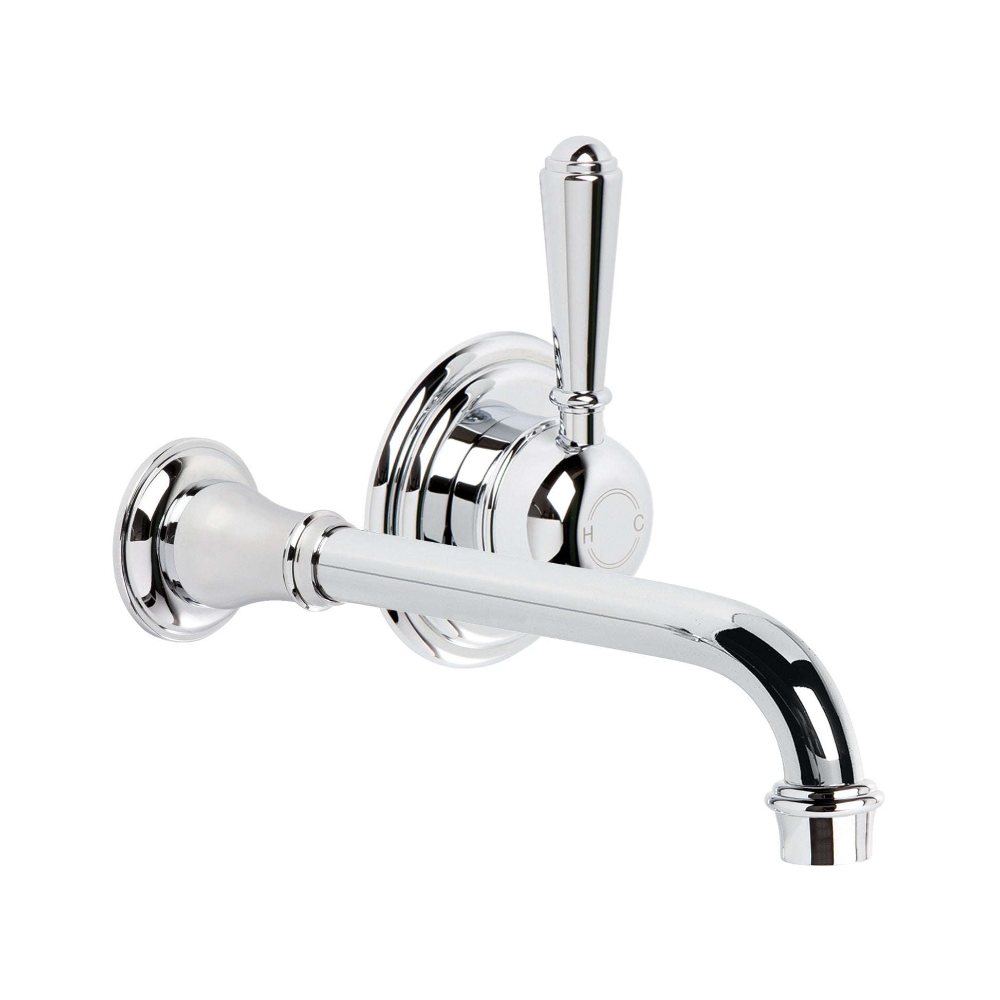 Neu England 220mm Wall Mixer Set w Metal Lever, Durobrite Chrome