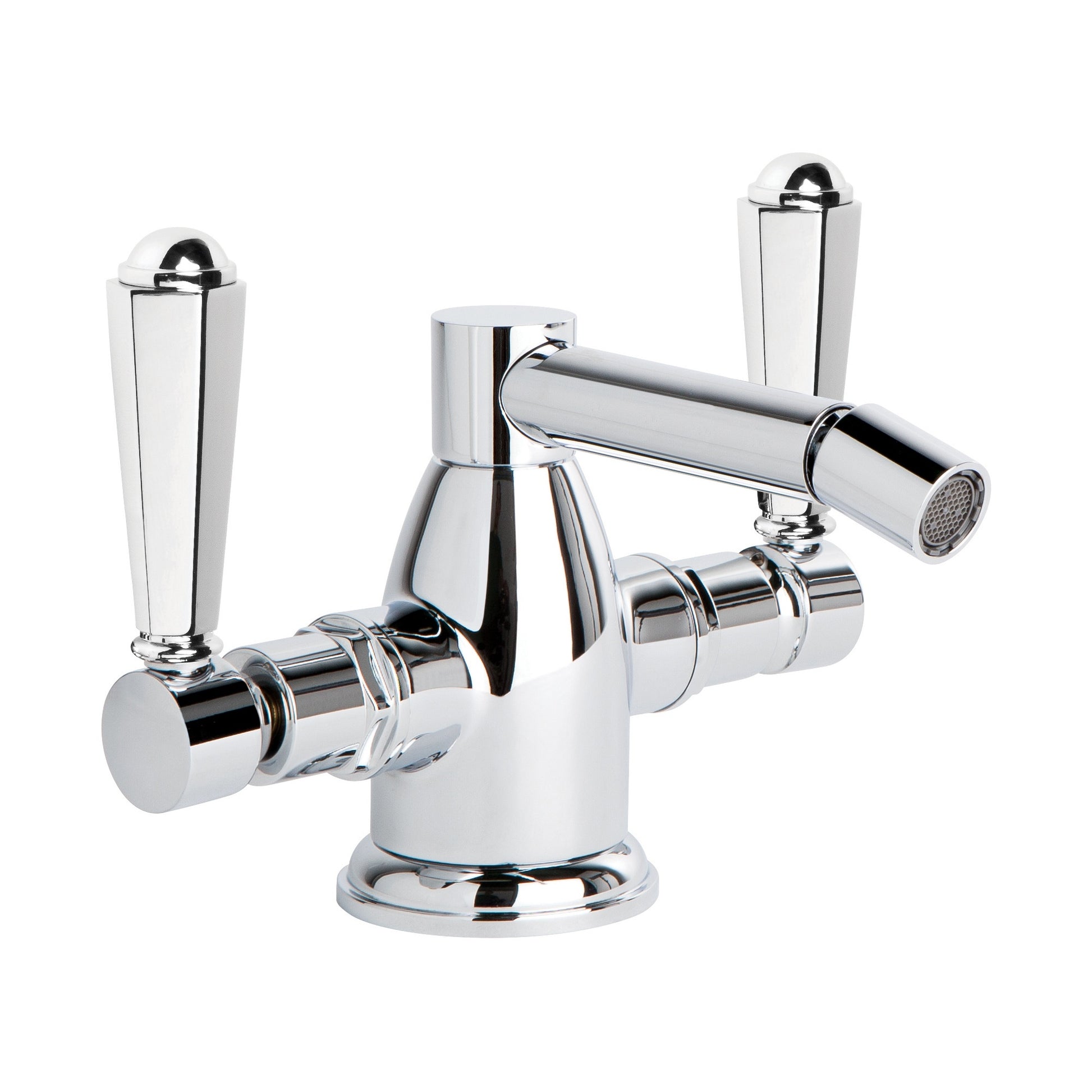 Classique Bidet Mixer w Metal Levers, Durobrite Chrome