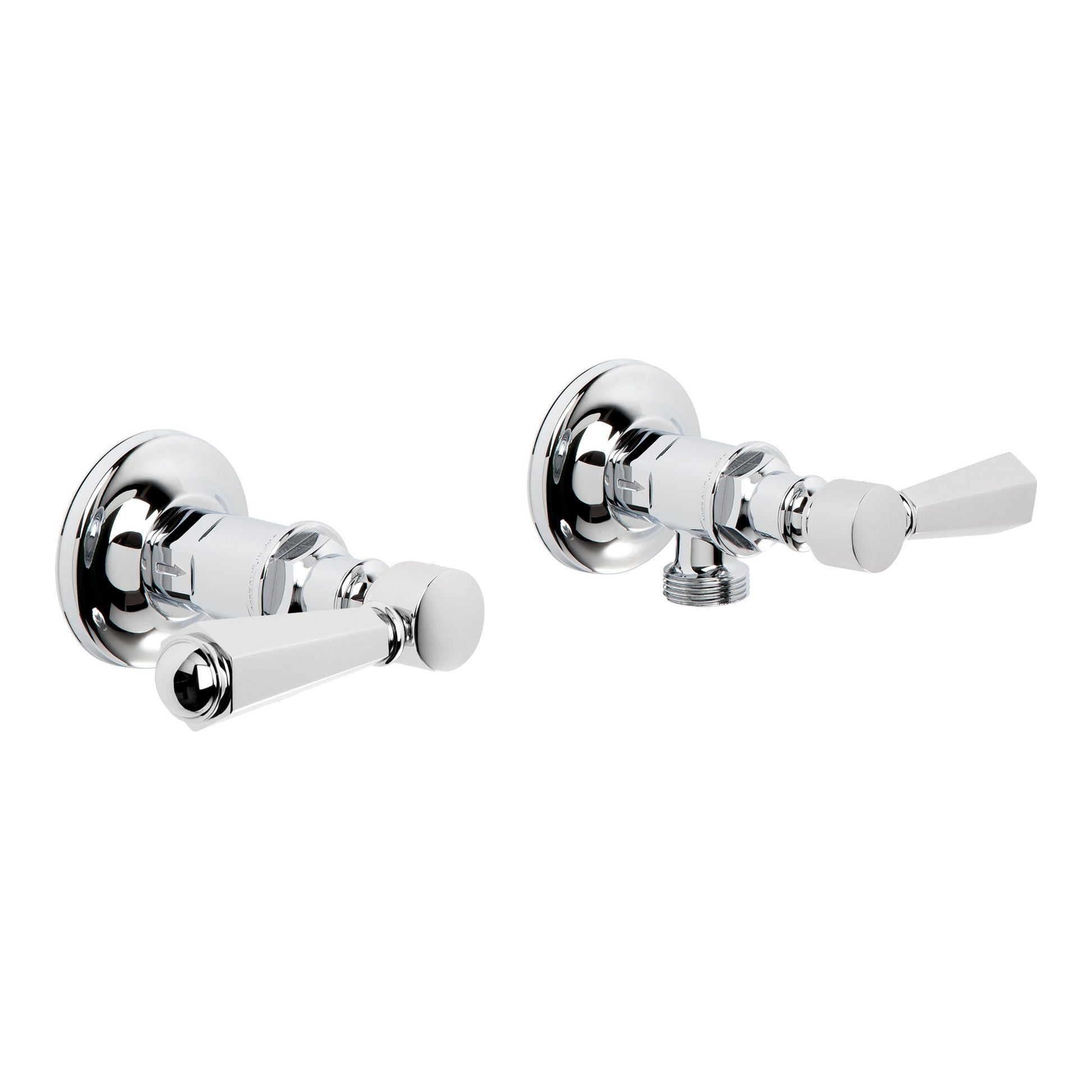Classique Washing Machine Taps w Metal Levers, Durobrite Chrome