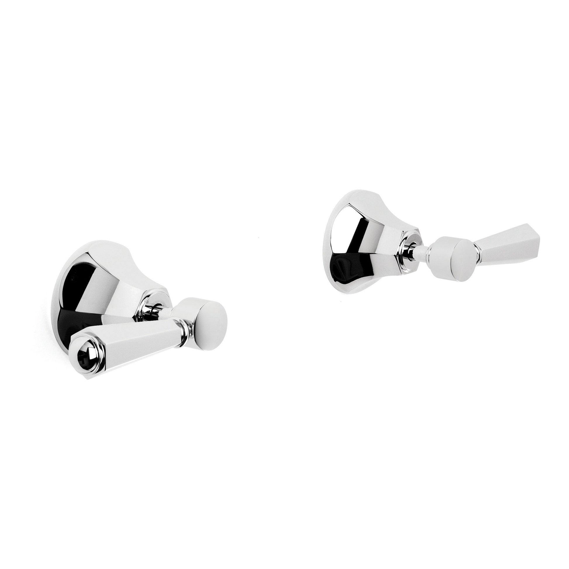 Classique Wall Taps w Metal Levers, Durobrite Chrome