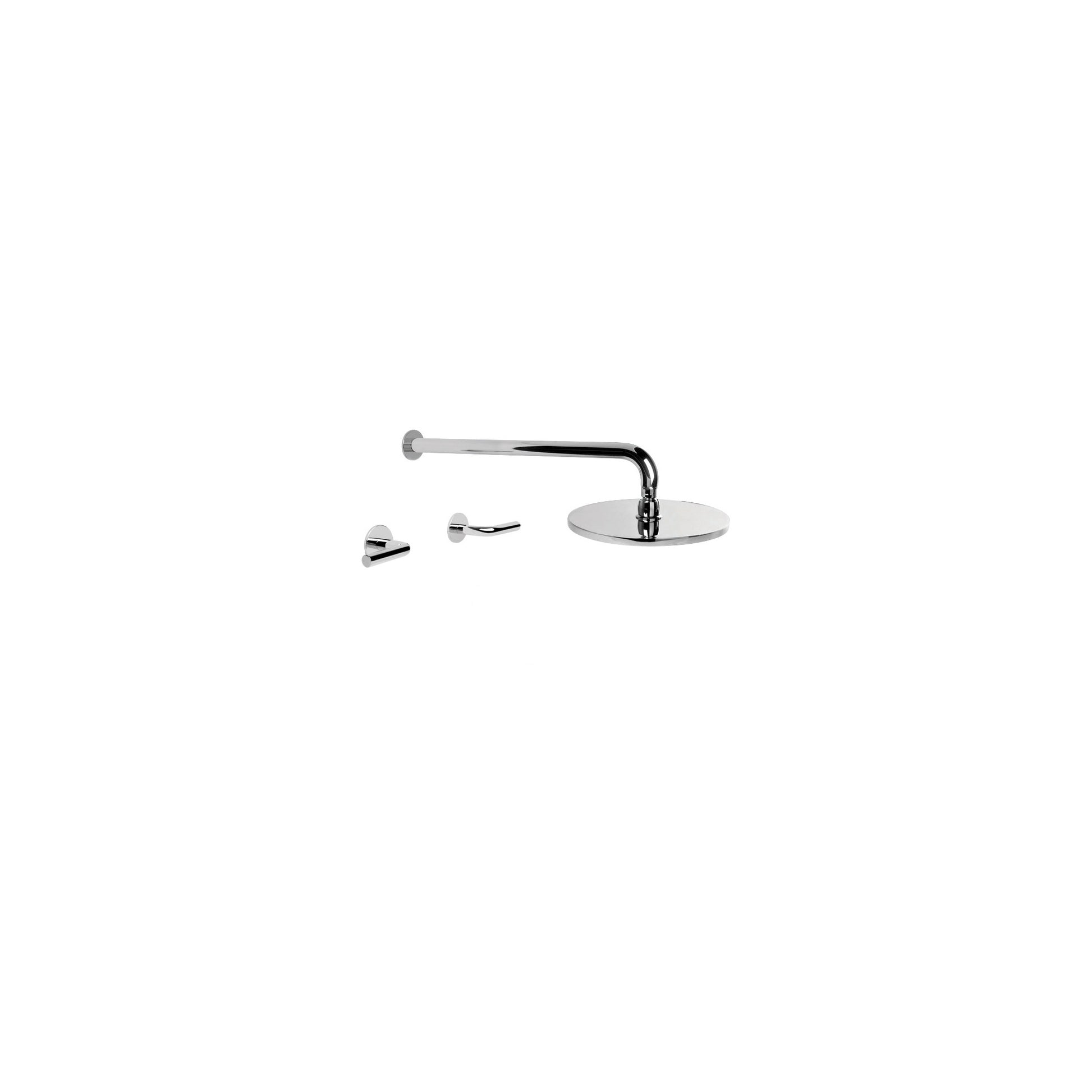 Nanobar Shower Set w 225mm Rose, Durobrite Chrome