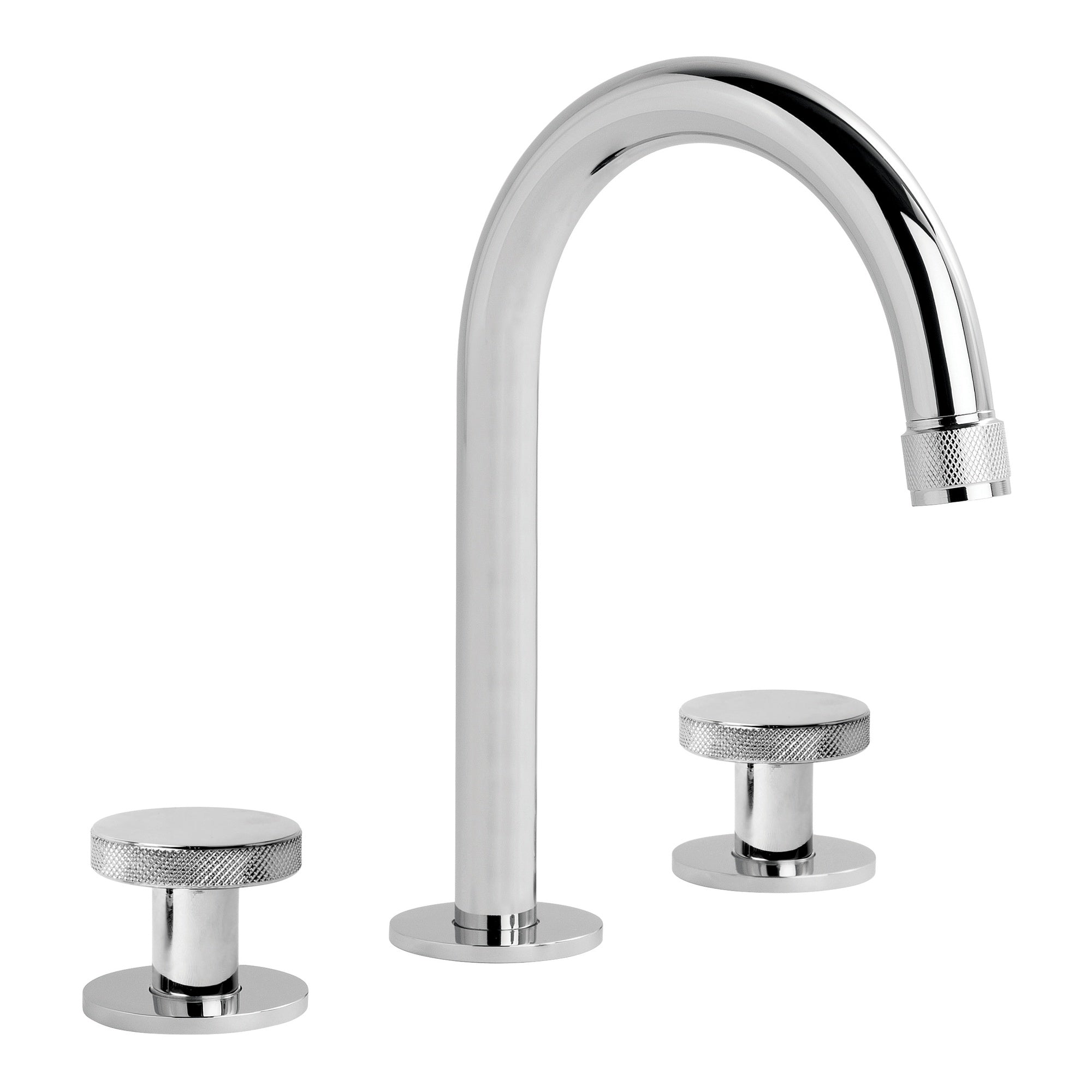 Yokato Basin Set w Disc Handles, Durobrite Chrome