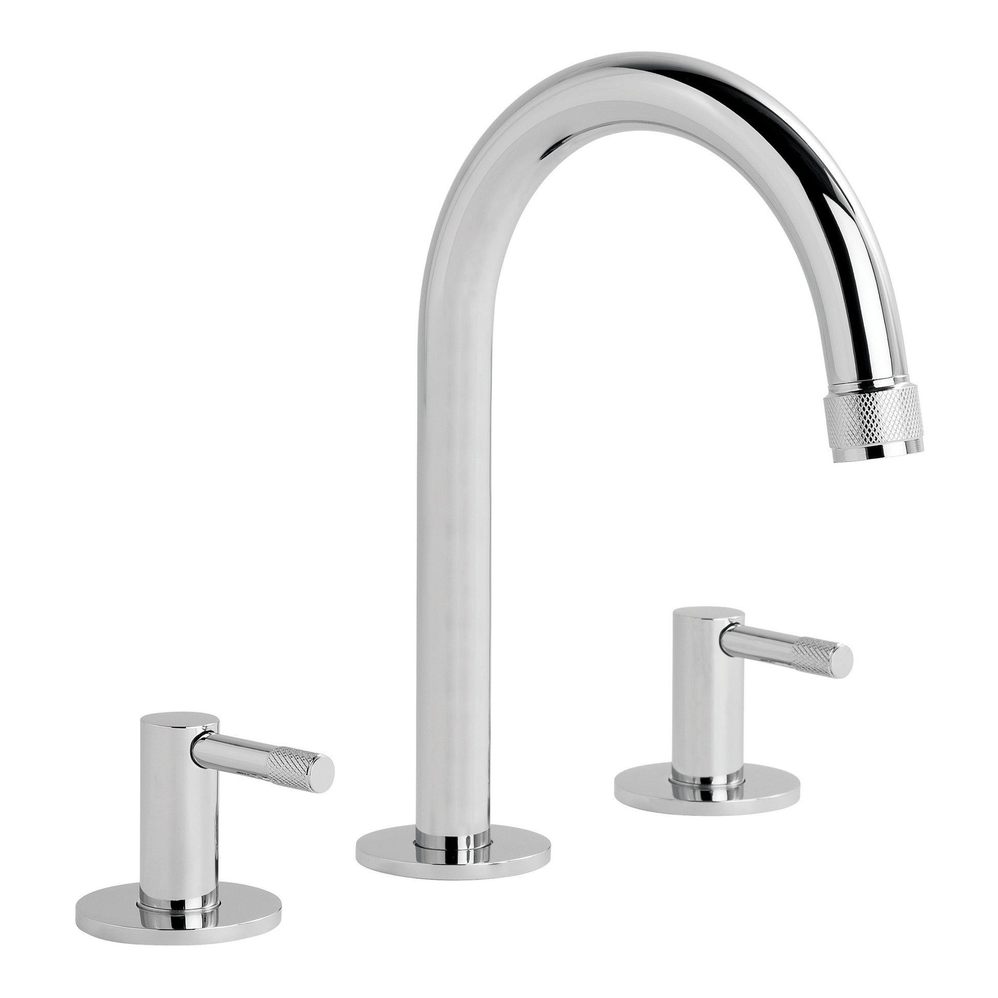 Yokato Basin Set w Knurled Levers, Durobrite Chrome