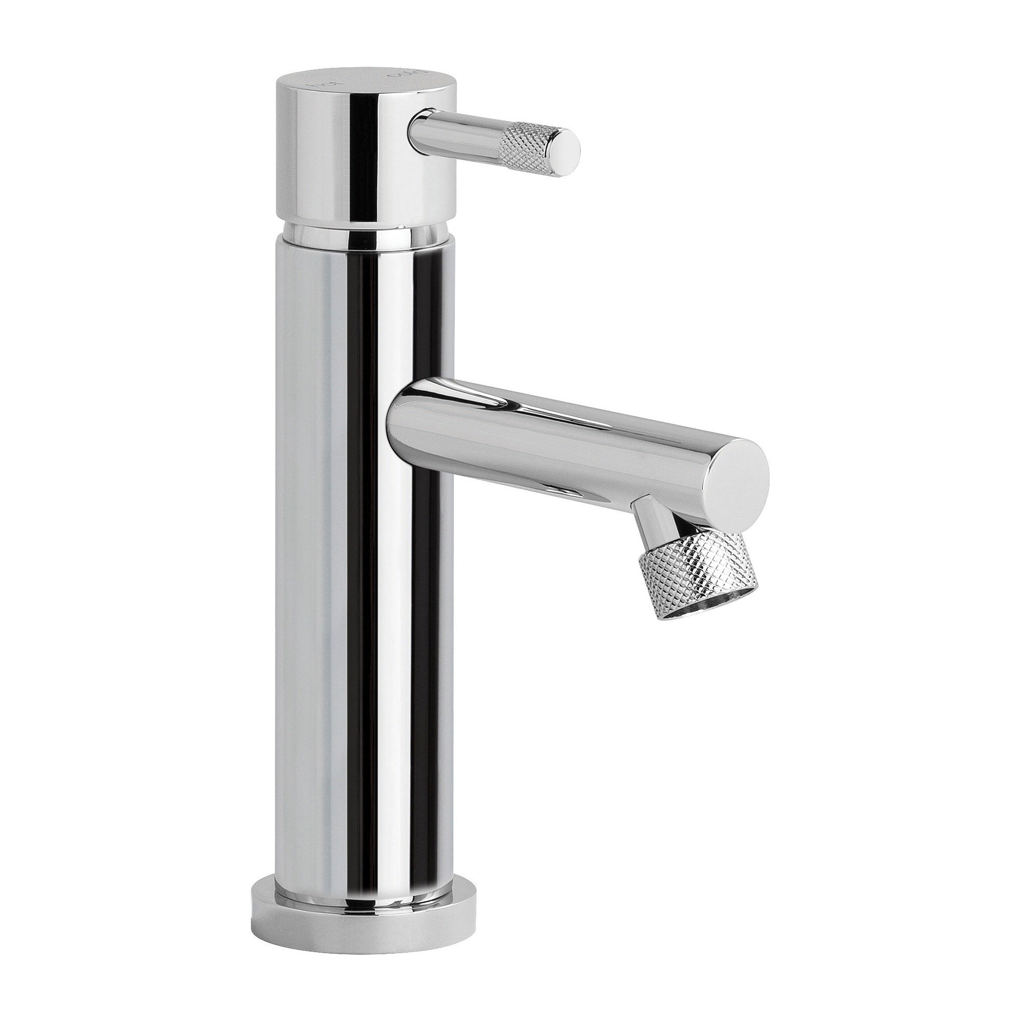 Yokato Basin Mixer w Knurled Lever, Durobrite Chrome