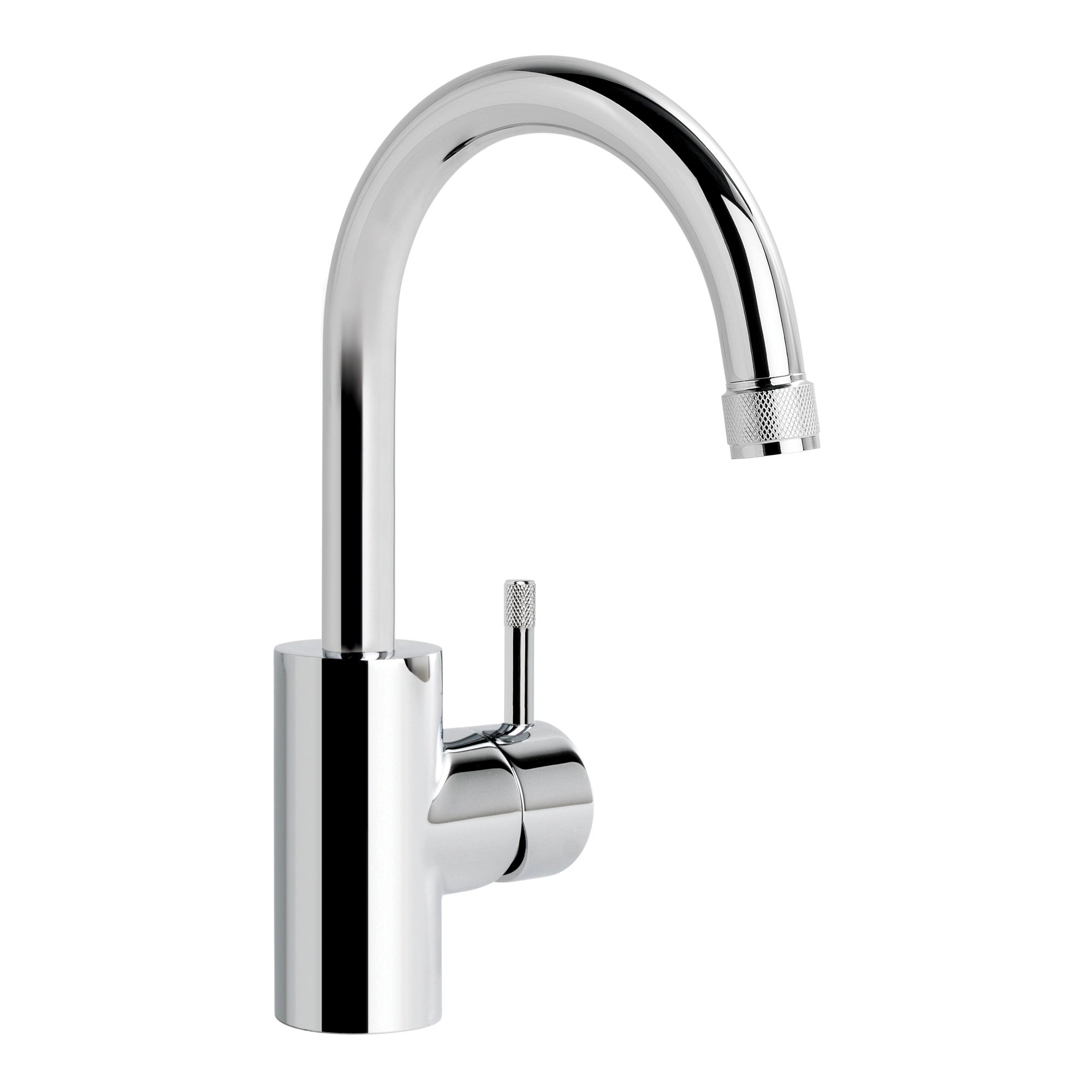 Yokato Basin Mixer w Knurled Lever, Durobrite Chrome