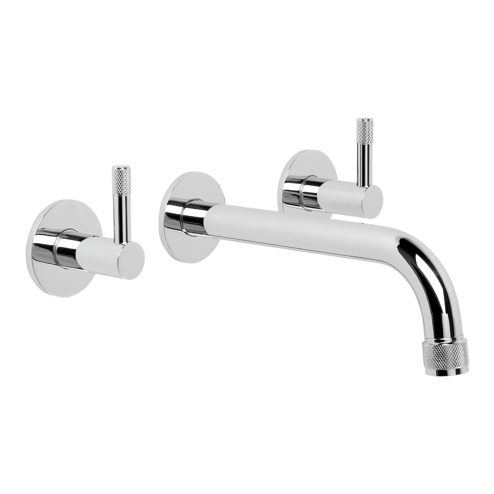 Yokato Wall Set w Knurled Levers, Durobrite Chrome