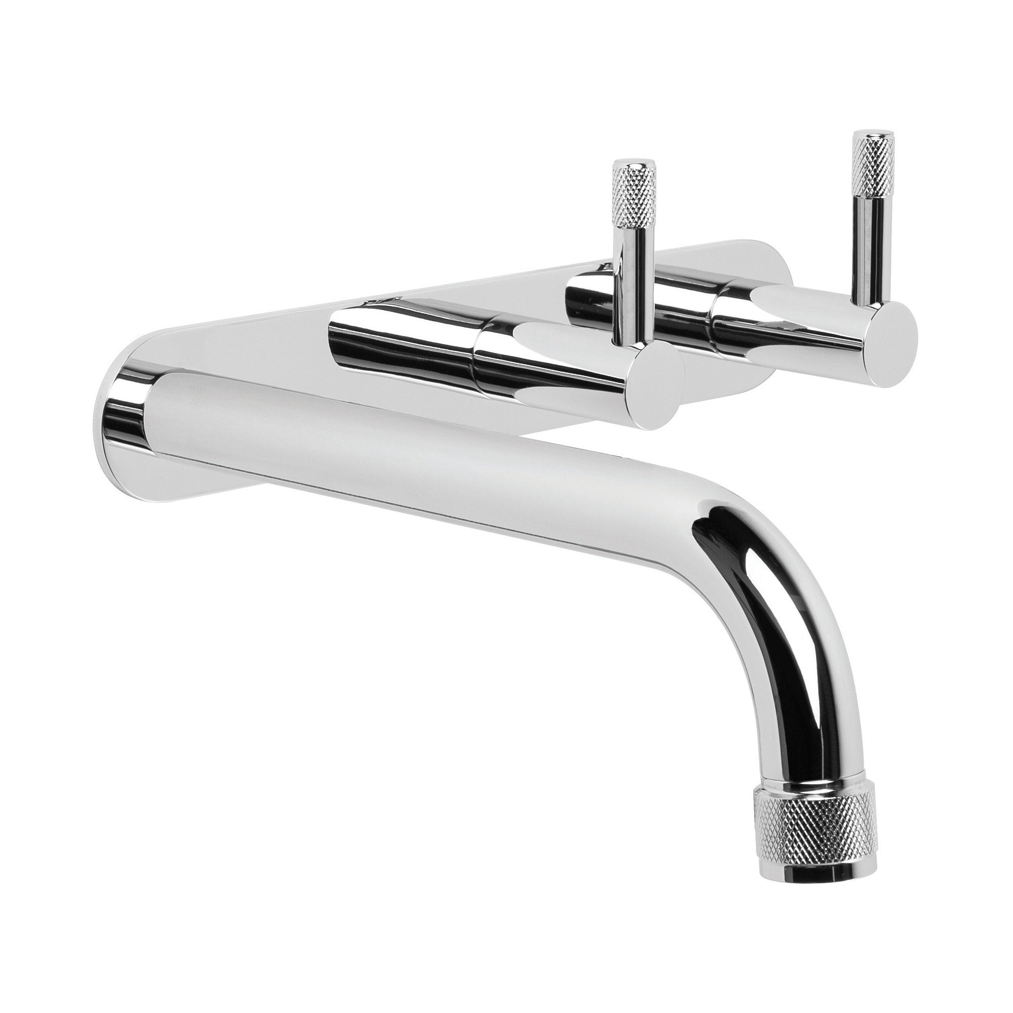 Yokato Wall Set w Knurled Levers, Durobrite Chrome