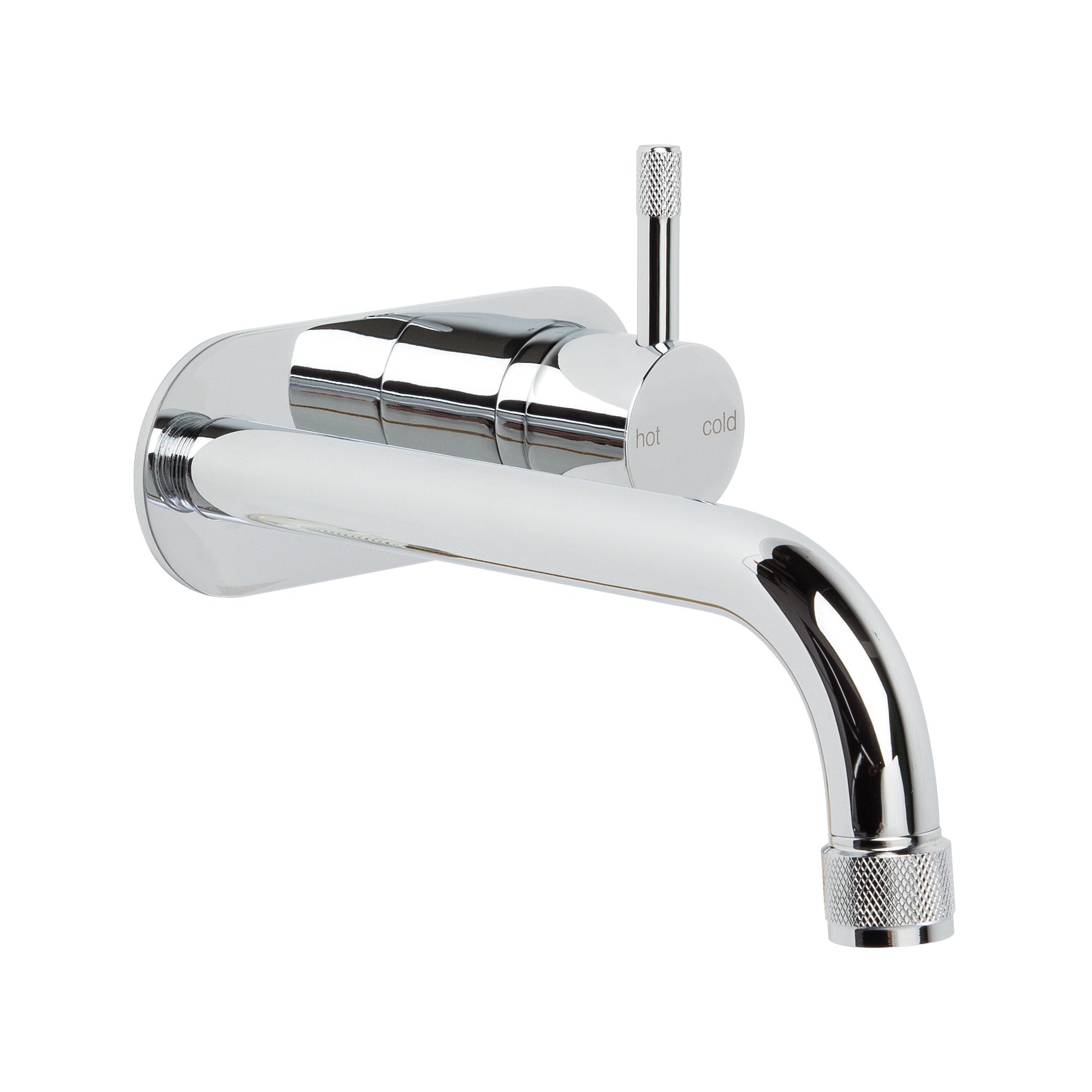 Yokato 160mm Wall Mixer Set w Knurled Lever, Durobrite Chrome