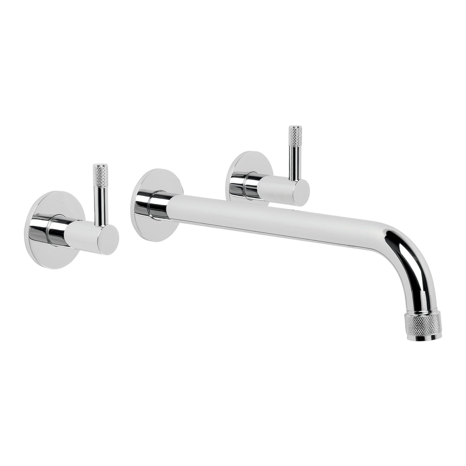 Yokato Wall Set w Knurled Levers, Durobrite Chrome