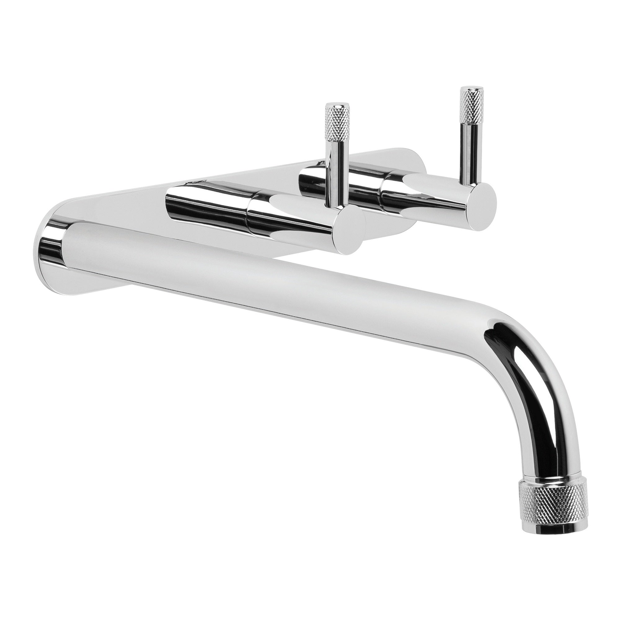 Yokato Wall Set w Knurled Levers, Durobrite Chrome