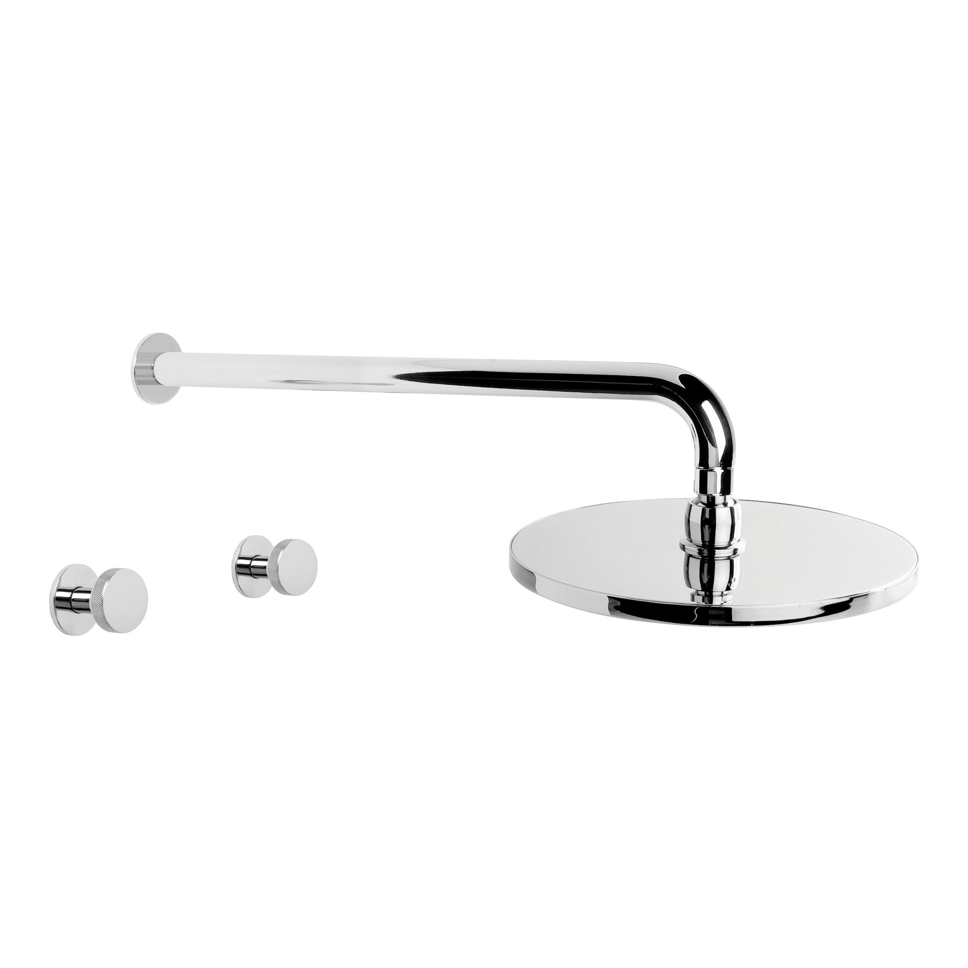 Yokato Shower Set w 225mm Rose and Disc Handles, Durobrite Chrome