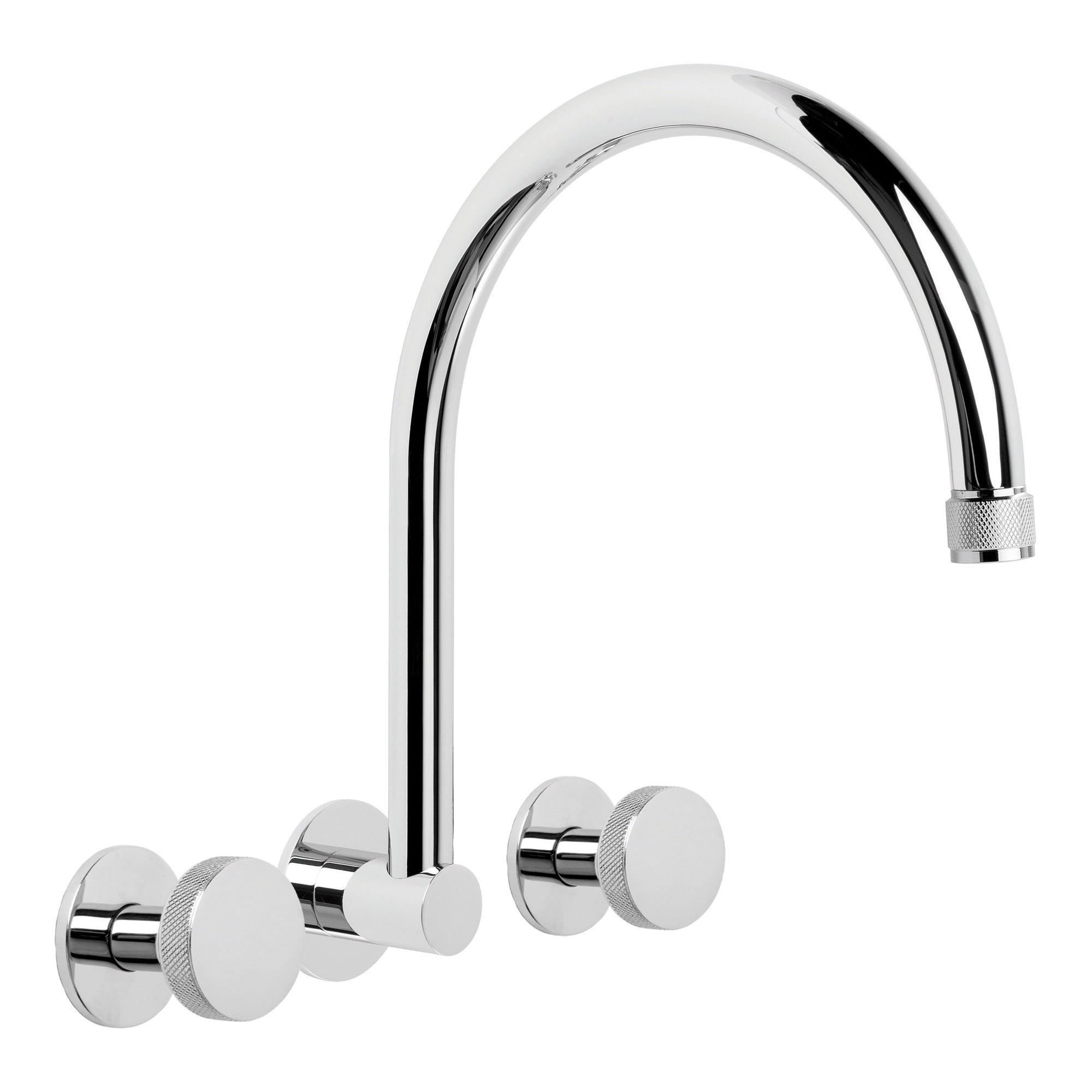 Yokato Wall Set w Disc Handles, Durobrite Chrome