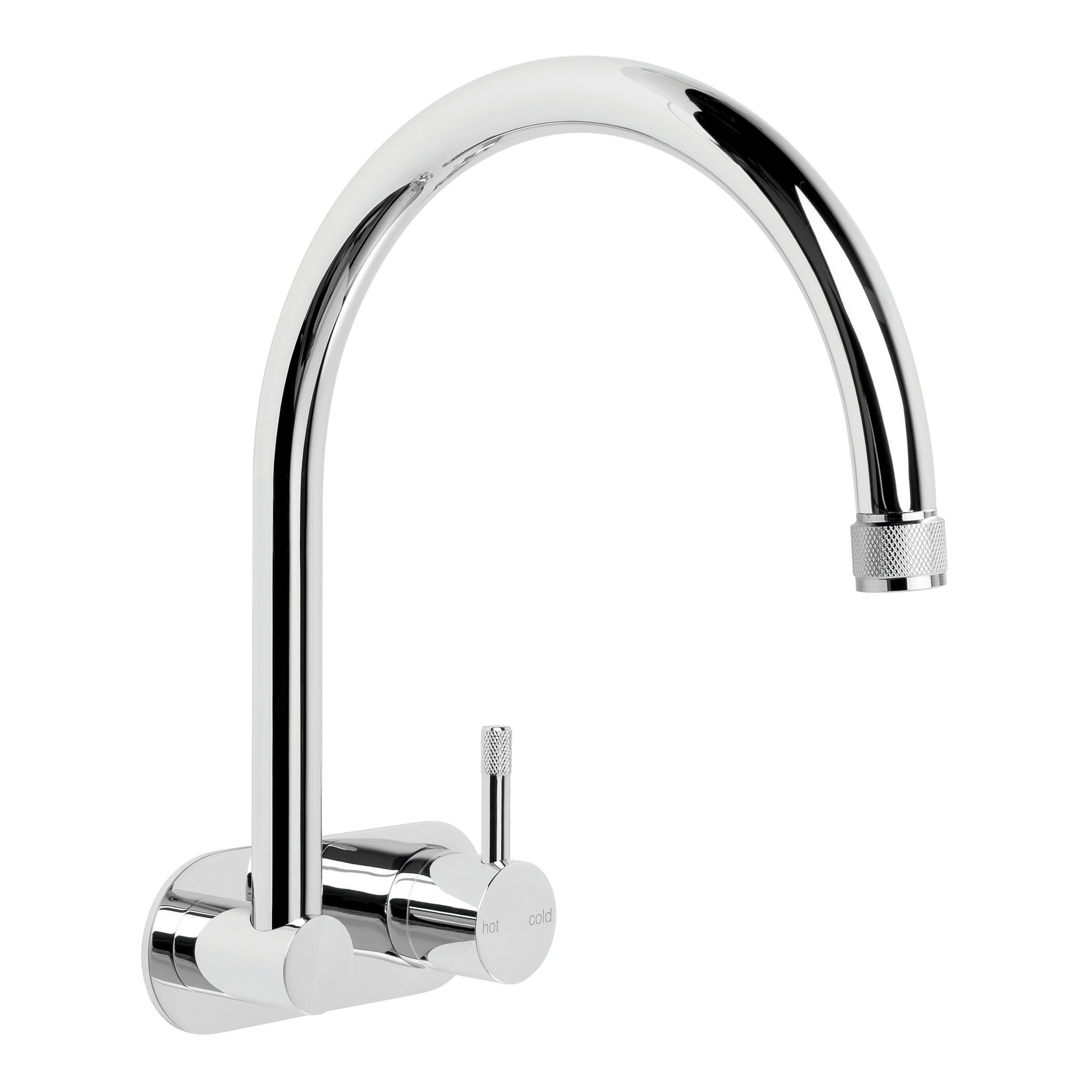 Yokato Wall Mixer Set w Knurled Lever, Durobrite Chrome