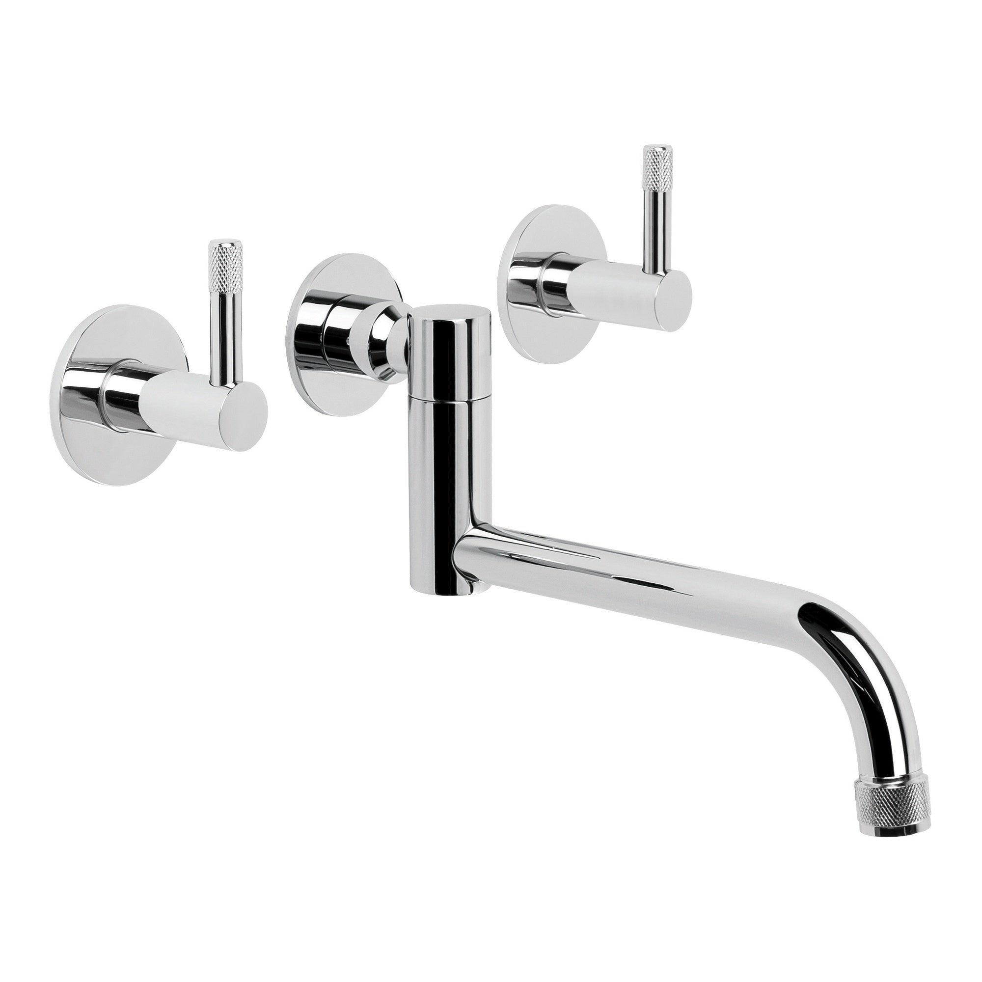 Yokato Wall Set w Knurled Lever, Durobrite Chrome