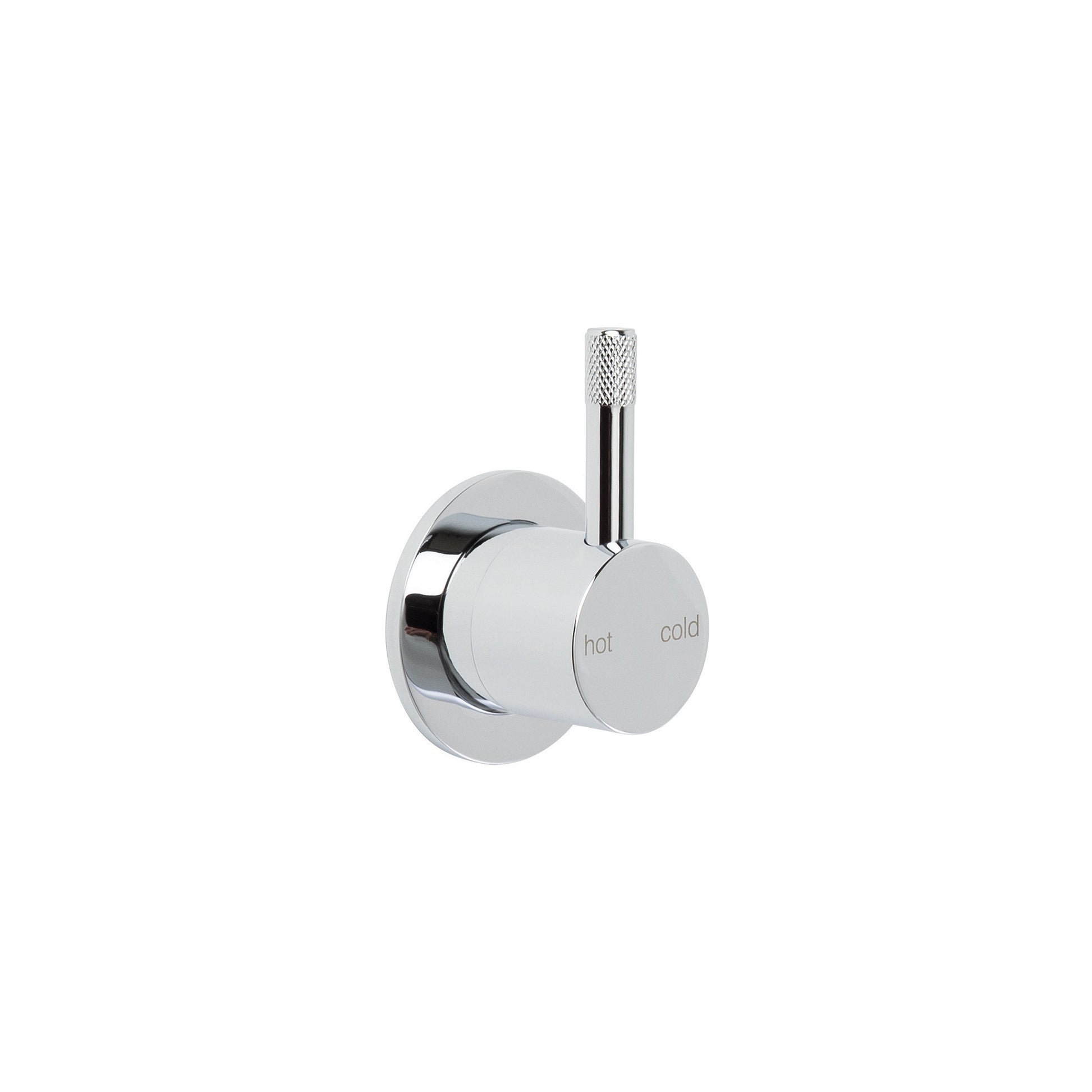 Yokato Wall Mixer 25mm Cartridge w Knurled Lever, Durobrite Chrome