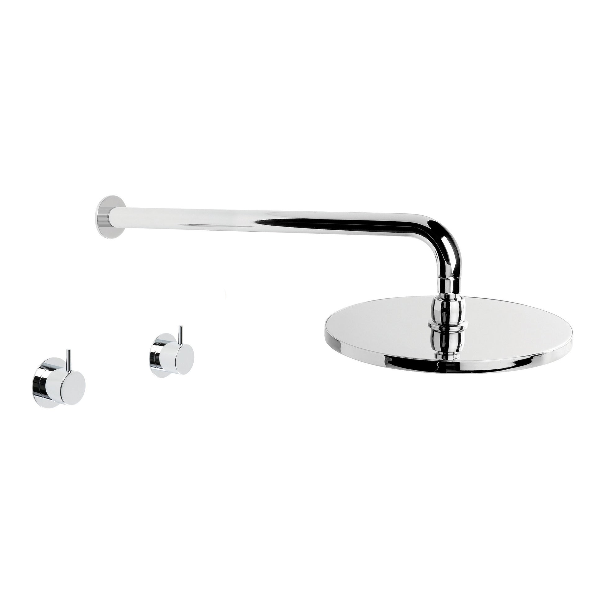 Minim Shower Set w 225mm Rose, Durobrite Chrome